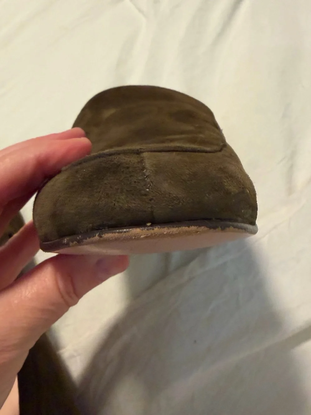 J. Crew Olive Green Suede Smoking Slipper Loafers Women’s Size 8